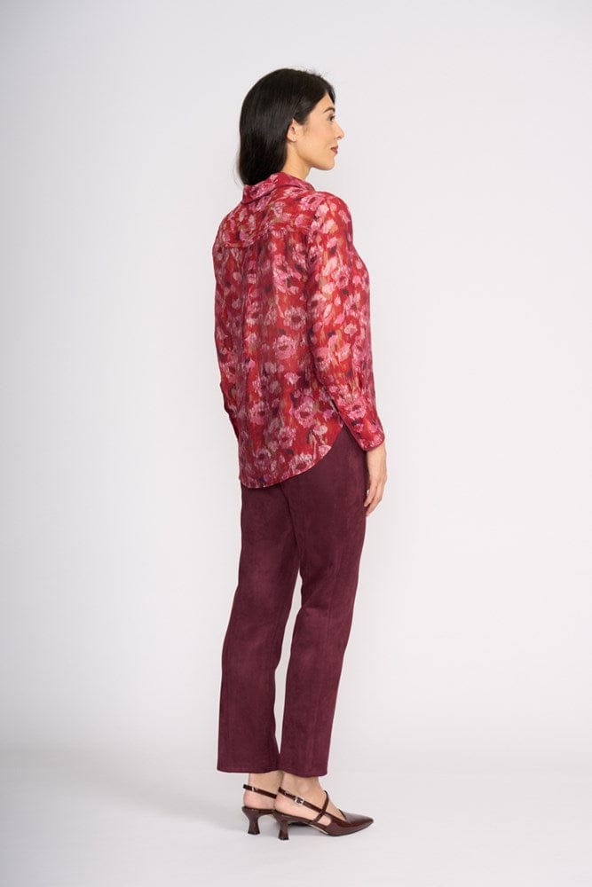 Load image into Gallery viewer, Foil Womens Pipe Up Shirt - Winter Blooms
