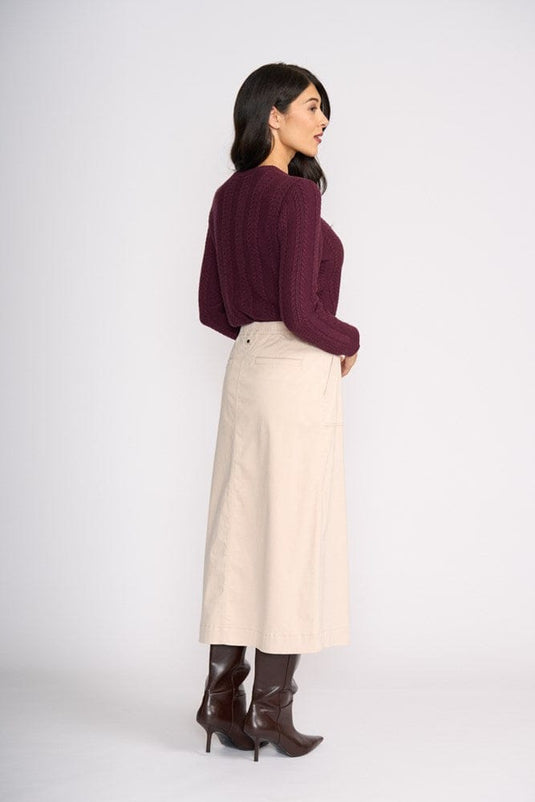 Foil Womens Suave Operator Skirt - Cashmere