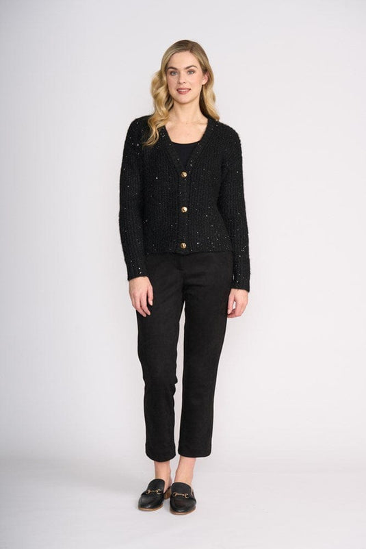 Foil Womens Glow Getter Cardi - Black