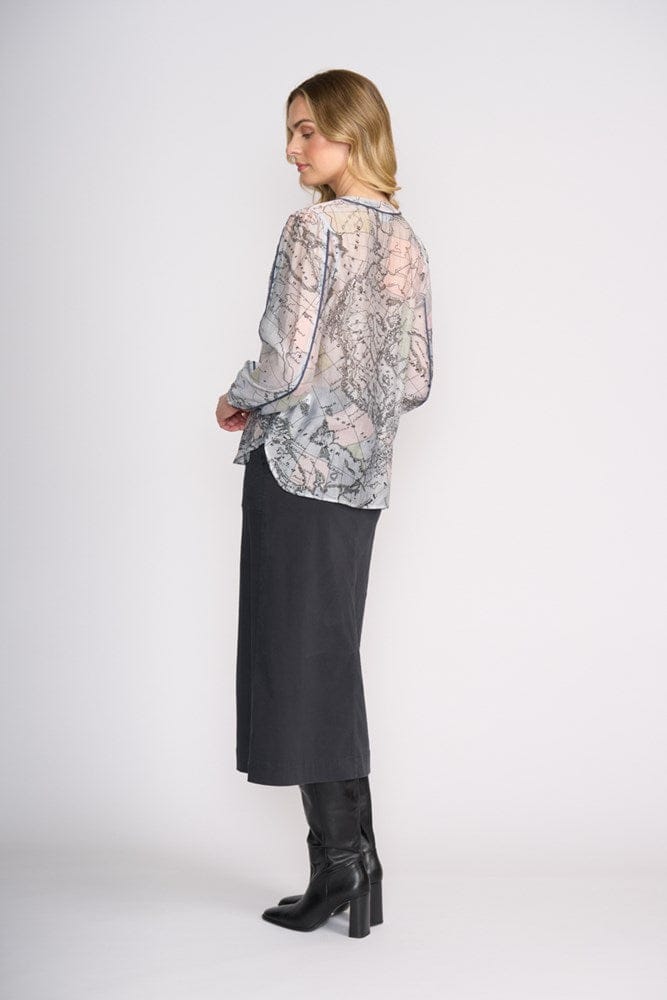 Load image into Gallery viewer, Foil Womens Suave Operator Skirt - Deep Indigo
