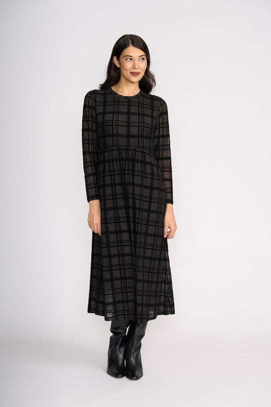 Foil Womens Flock Yeah Dress - Black Check