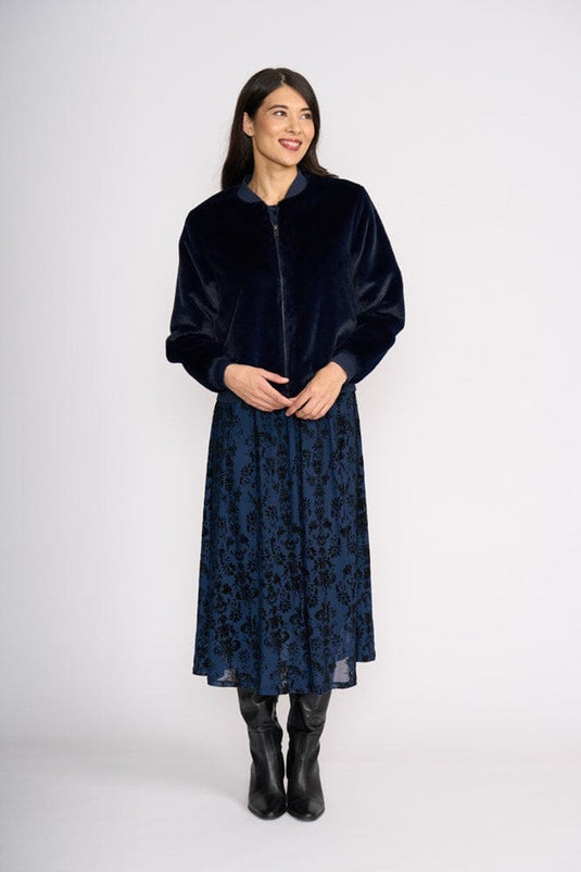 Foil Womens Fur Sure Jacket - Midnight