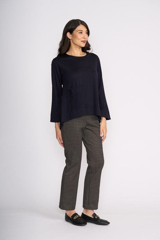 Foil Womens Clean Cut Trouser - Gridlock