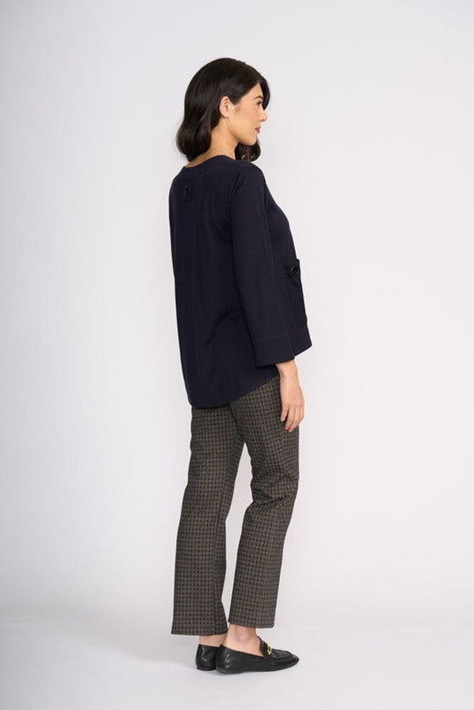 Foil Womens Clean Cut Trouser - Gridlock