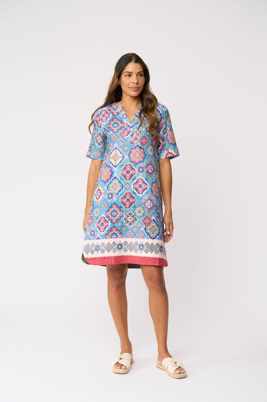 Foil Womens Stitch Up Dress