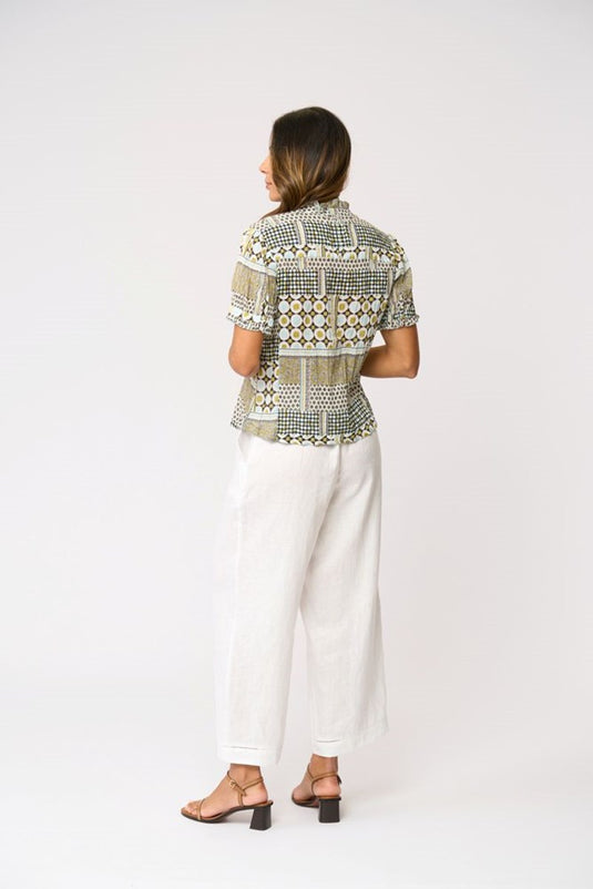 Foil Womens Crushing It Cap Sleeve Shirt
