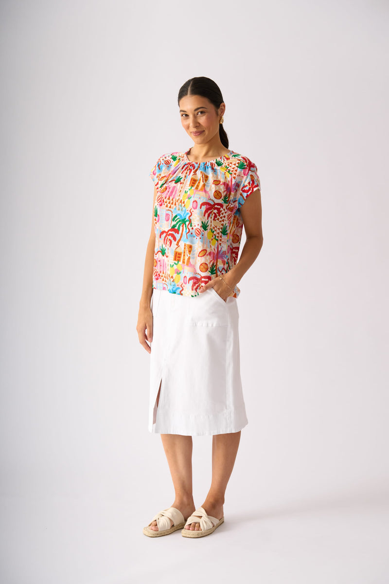 Load image into Gallery viewer, Foil Womens Queenie Skirt - White
