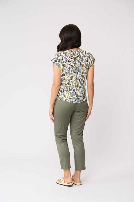 Foil Womens Fresh Perspective Crop Pant - Succulent