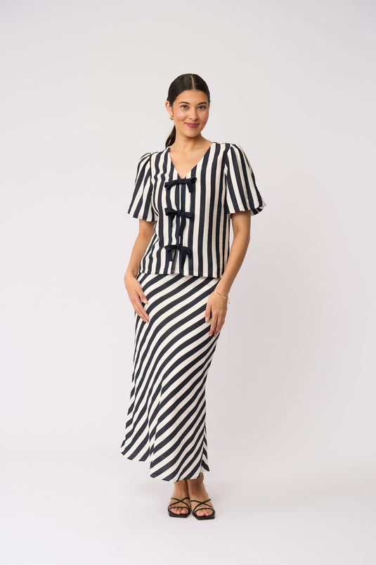 Foil Womens Stripe Right Top
