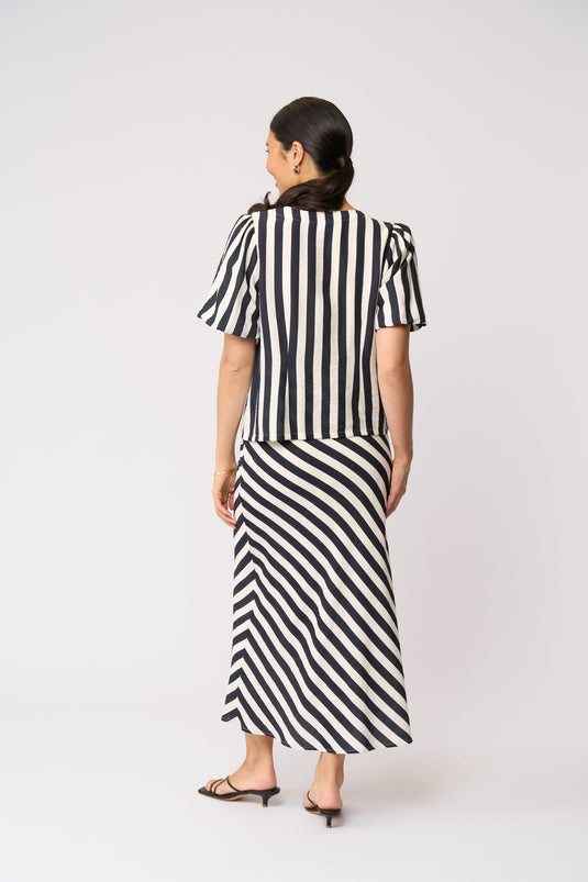 Foil Womens Stripe Right Skirt