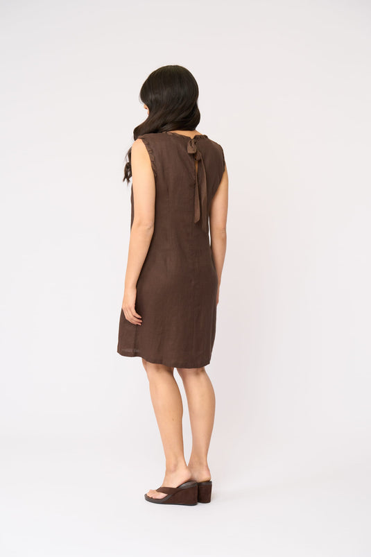 Foil Womens Braidy Bunch Dress - Cocoa