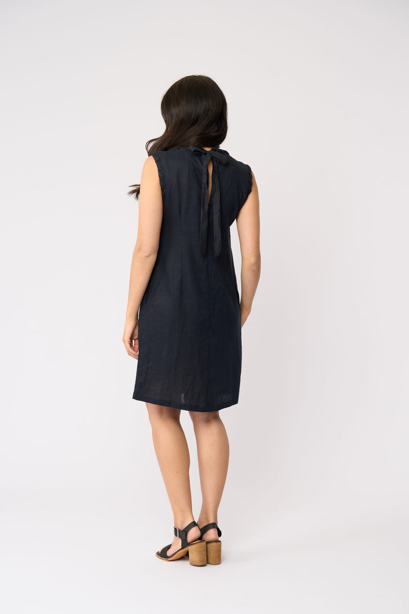 Load image into Gallery viewer, Foil Womens Braidy Bunch Dress - True Navy
