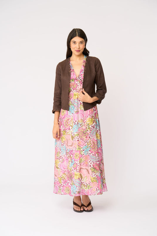 Foil Womens Braidy Bunch Jacket - Cocoa