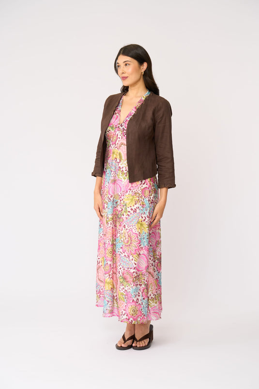 Foil Womens Braidy Bunch Jacket - Cocoa