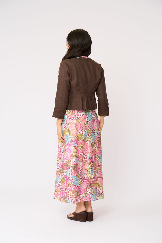 Foil Womens Braidy Bunch Jacket - Cocoa