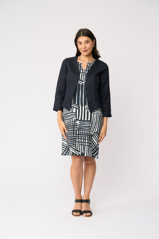 Foil Womens Braidy Bunch Jacket - True Navy