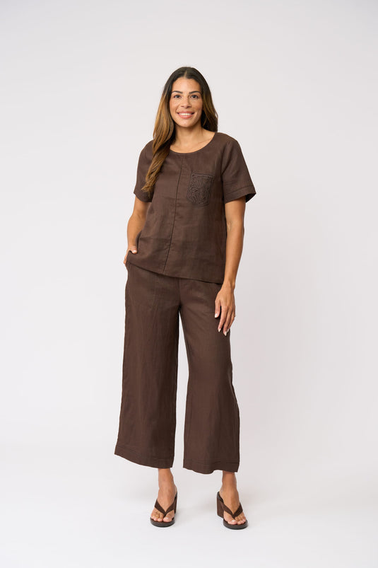 Foil Womens Top Rank Pant - Cocoa