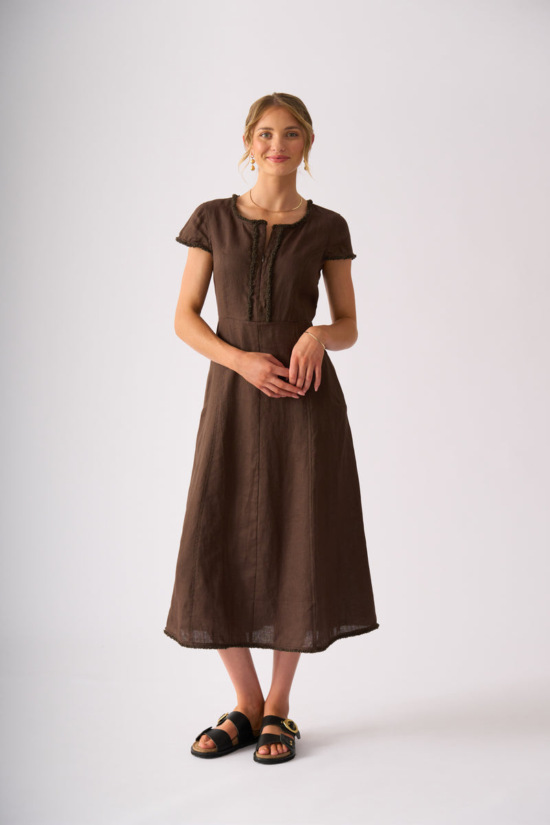 Load image into Gallery viewer, Foil Womens On The Fringe Dress
