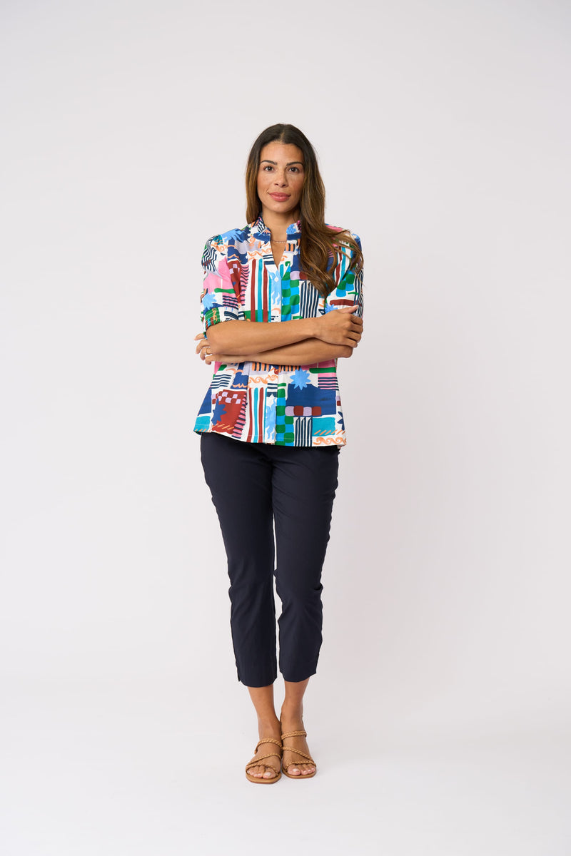 Load image into Gallery viewer, Foil Womens Fuss Free Capri - True Navy
