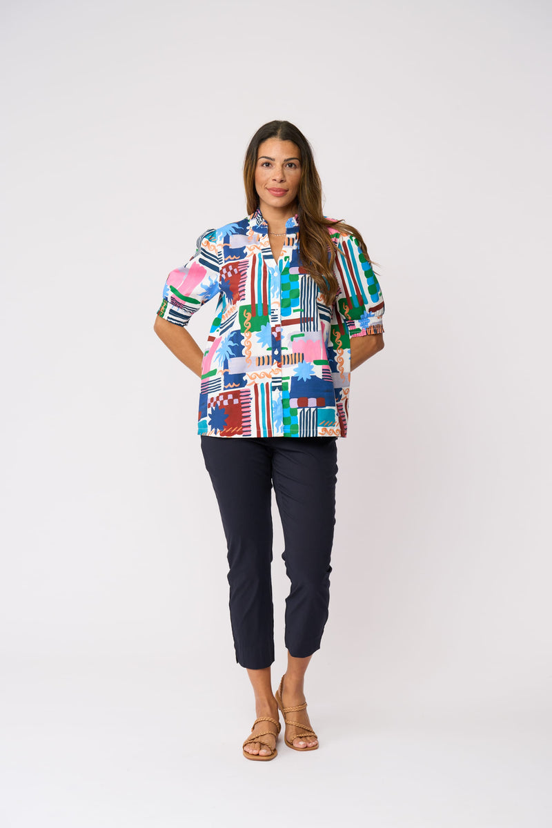 Load image into Gallery viewer, Foil Womens Fuss Free Capri - True Navy
