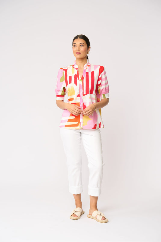 Foil Womens First Impression Blouse