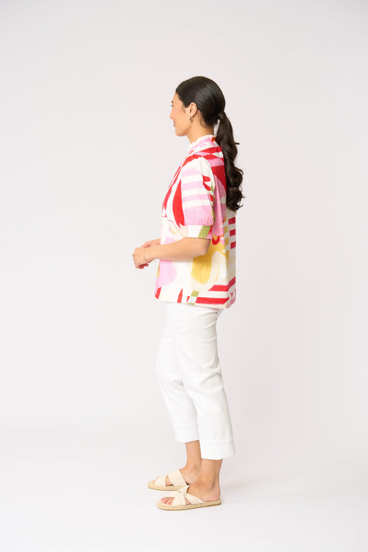 Foil Womens First Impression Blouse