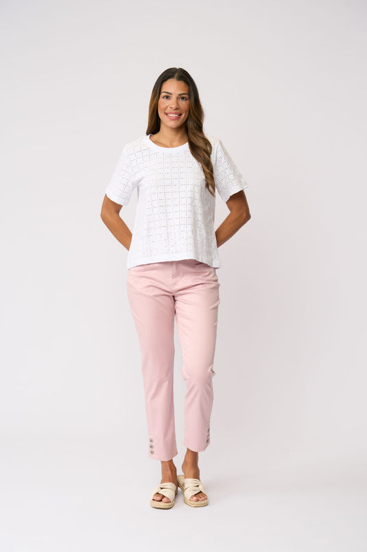 Foil Womens Fresh Perspective Crop Pant - Coral Clay