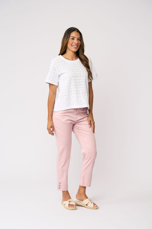Foil Womens Fresh Perspective Crop Pant - Coral Clay