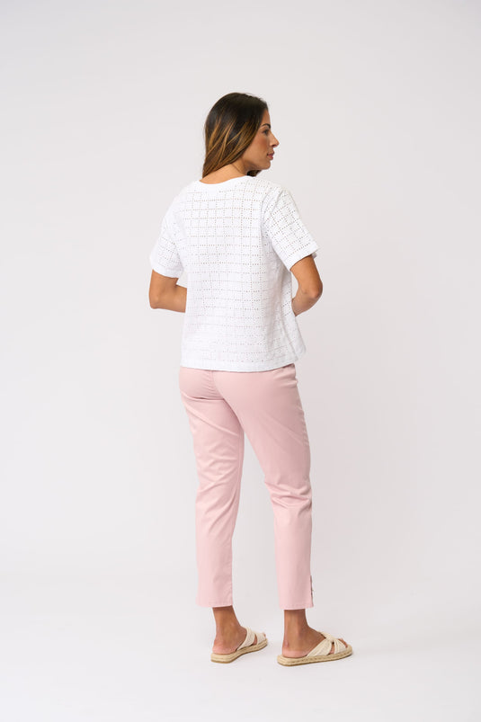 Foil Womens Fresh Perspective Crop Pant - Coral Clay