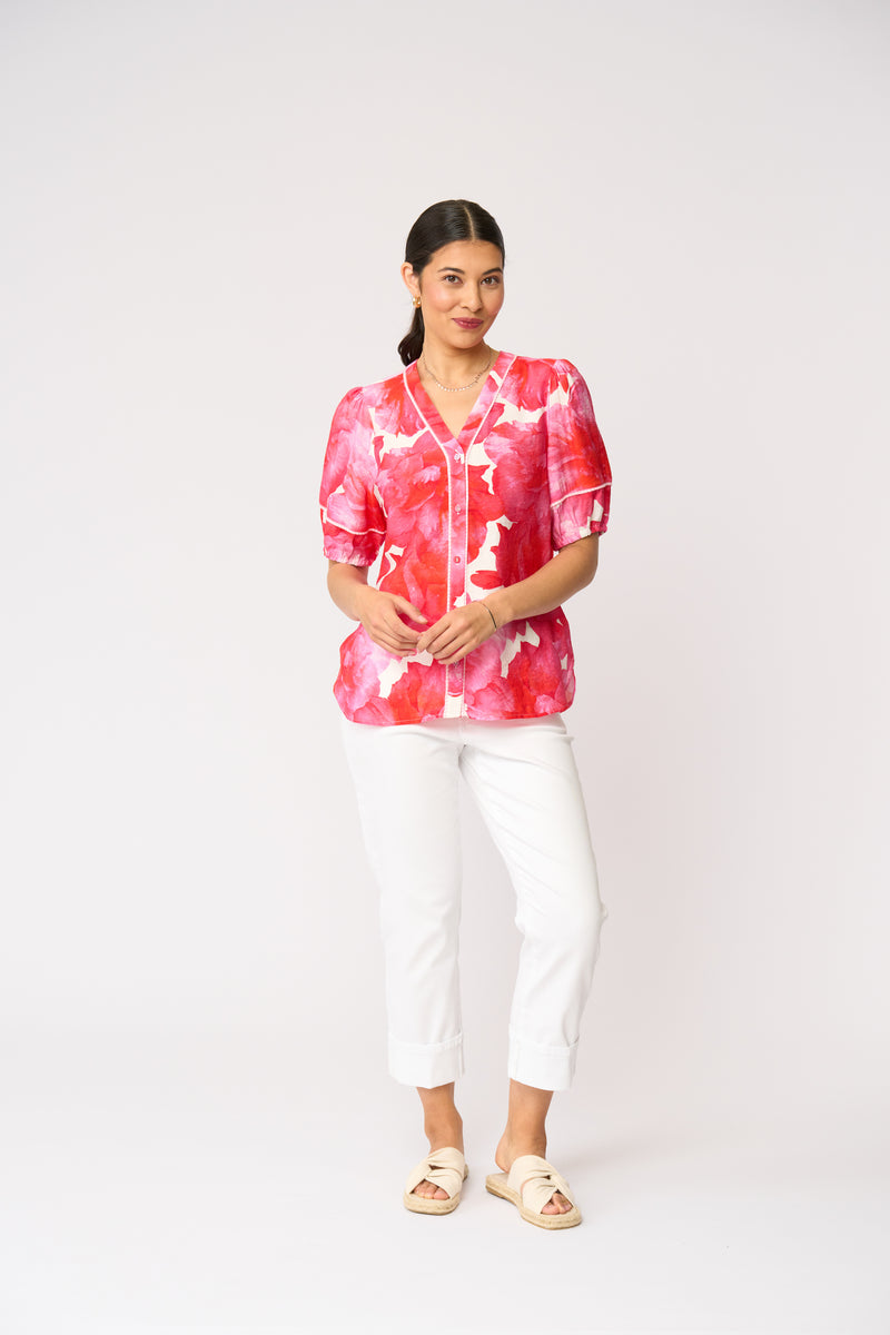 Load image into Gallery viewer, Foil Womens Trim and Proper Blouse
