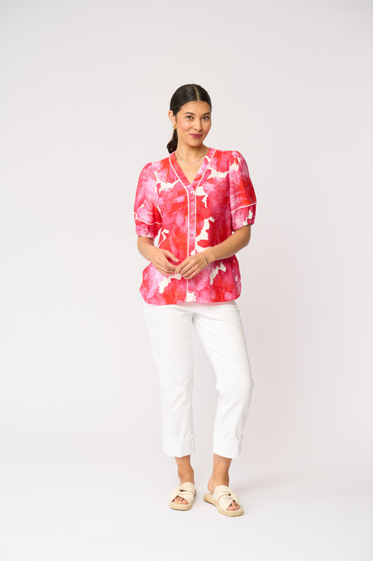 Foil Womens Trim and Proper Blouse