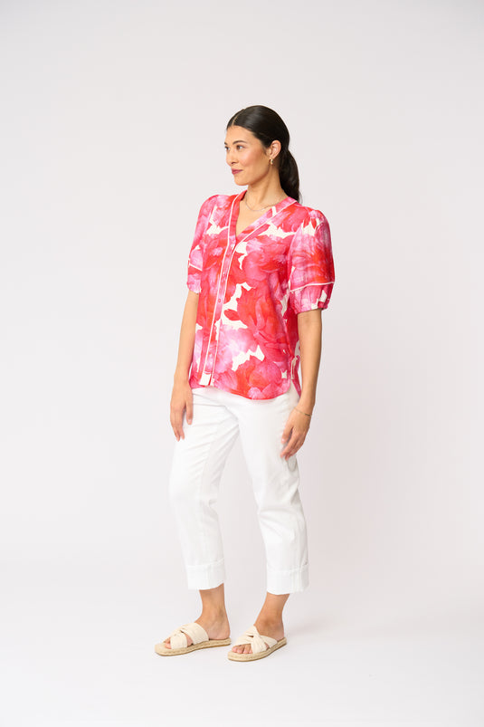 Foil Womens Trim and Proper Blouse