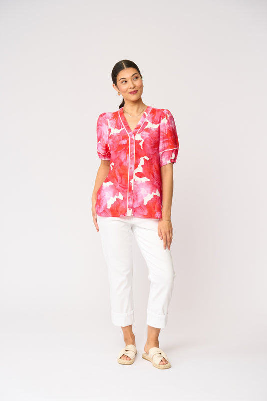 Foil Womens Trim and Proper Blouse