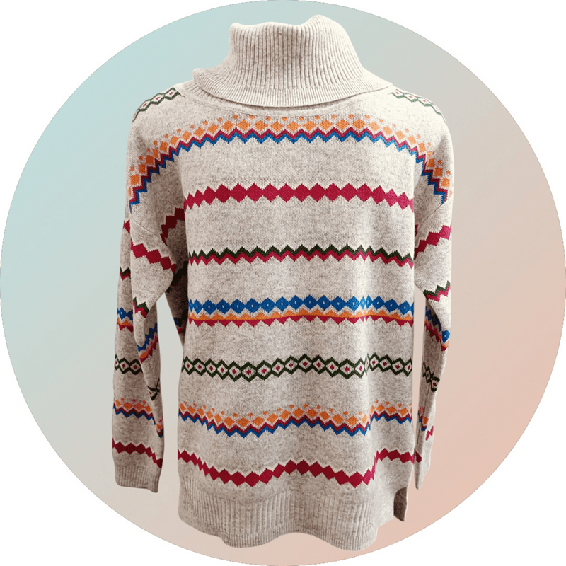 Load image into Gallery viewer, See Saw Womens Australian Wool Blend Fair Isle Sweater
