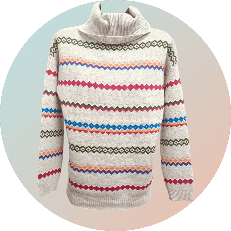 Load image into Gallery viewer, See Saw Womens Australian Wool Blend Fair Isle Sweater
