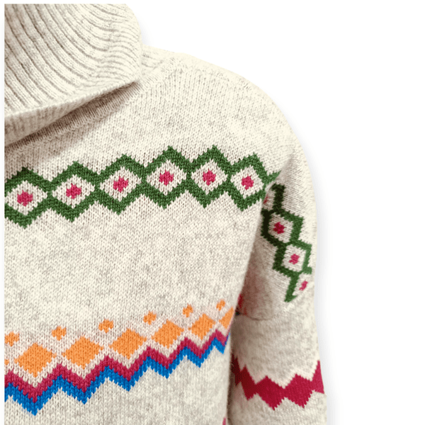 Load image into Gallery viewer, See Saw Womens Australian Wool Blend Fair Isle Sweater
