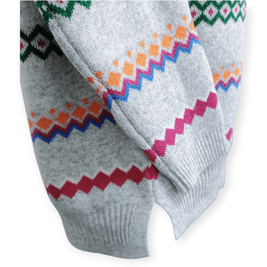 See Saw Womens Australian Wool Blend Fair Isle Sweater