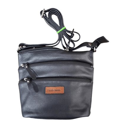 Franco Bonini Small 3 Zip Shoulder Bag