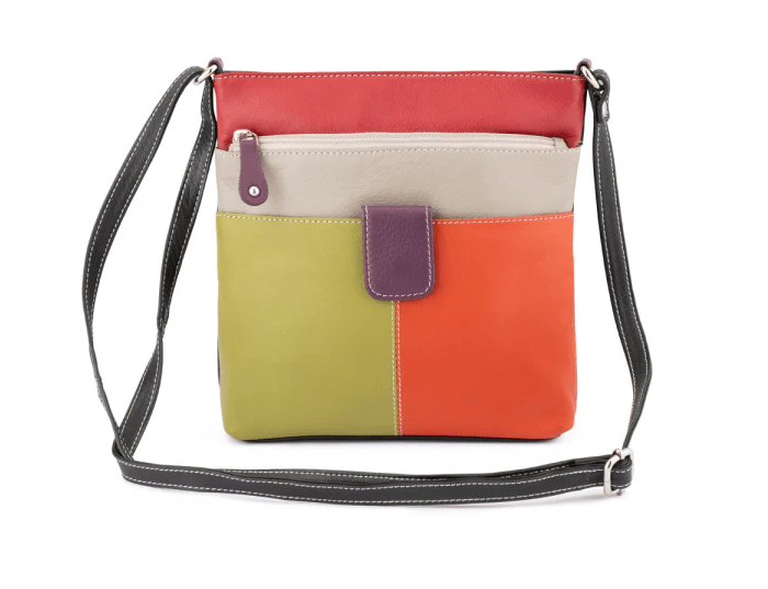 Load image into Gallery viewer, Franco Bonini Womens Small Front Tab Shoulder Crossbody Bag
