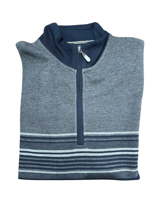 Back Bay Mens French Rib 1/4 Zip Sweater