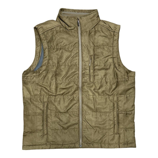 Back Bay Mens Printed Sueded Finish Vest - Walnut