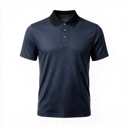 Back Bay Mens Mercerized Cotton Jacquard Polo