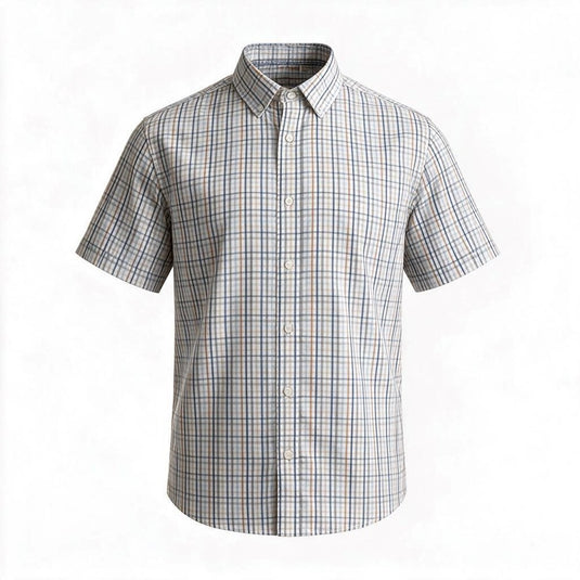 Back Bay Mens Bamboo Poly Soft Touch Check Shirt