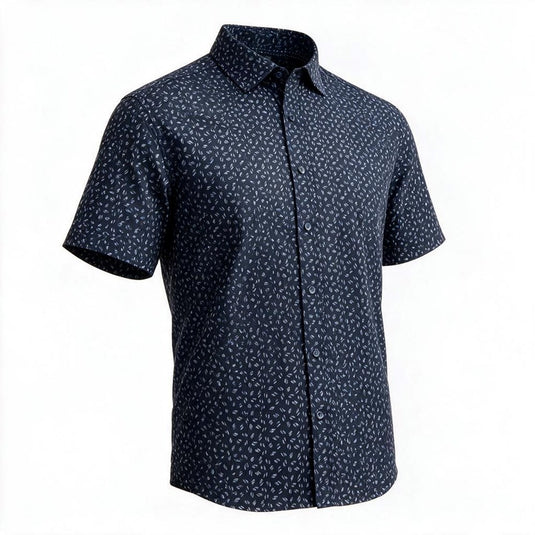 Back Bay Mens Bamboo Poly Soft Touch Print Shirt