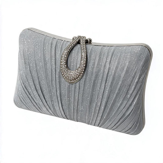 Gregory Ladner Womens Pleated Clutch