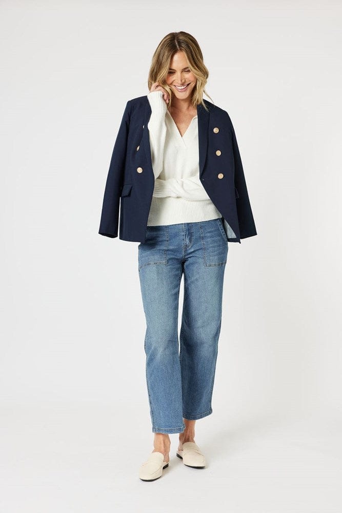 Load image into Gallery viewer, Gordon Smith Womens Lauren Blazer Navy
