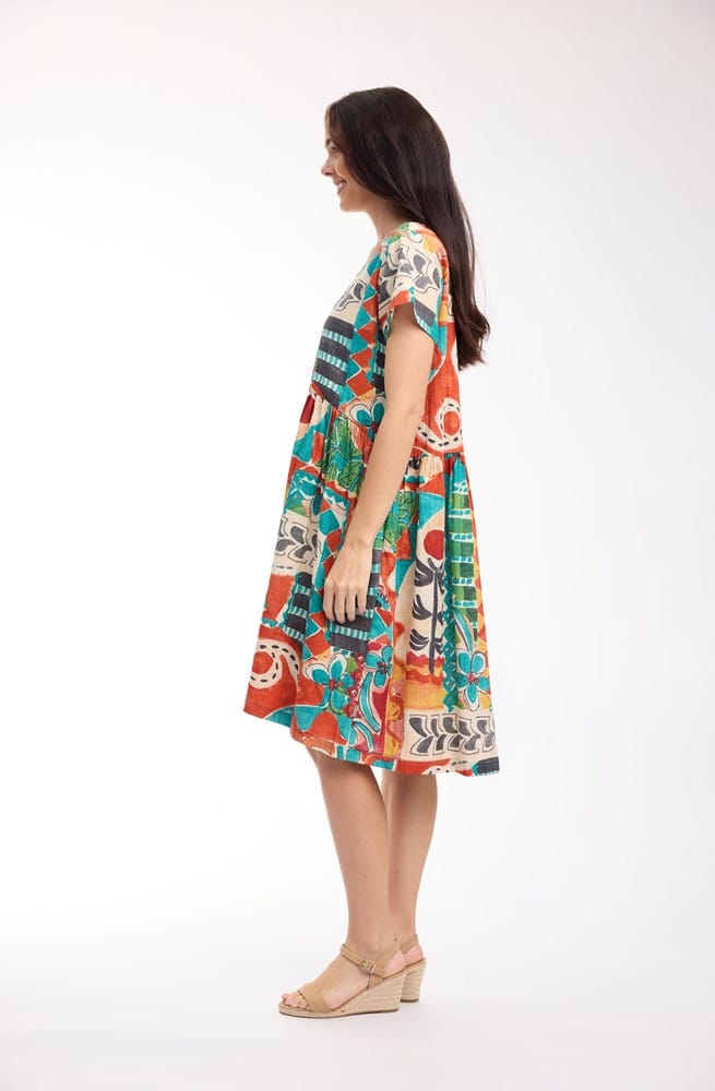 Load image into Gallery viewer, Orientique Womens Gambetta Dress Boxy
