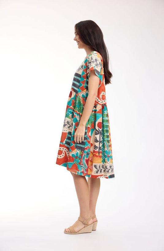Orientique Womens Gambetta Dress Boxy