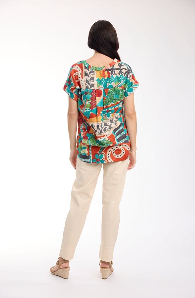 Load image into Gallery viewer, Orientique Womens Gambetta Top Placket
