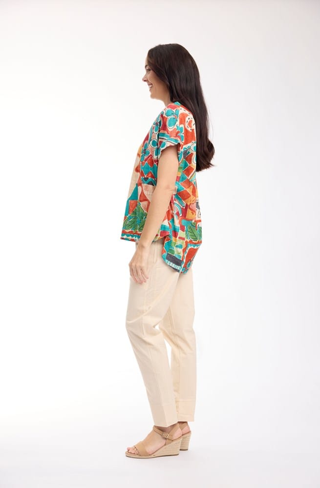 Load image into Gallery viewer, Orientique Womens Gambetta Top Placket
